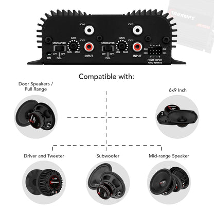 Taramps TS 400x4 Black Car Audio Amplifier