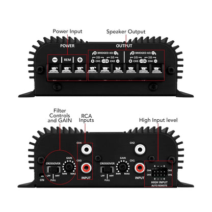 Taramps TS 400x4 Black Car Audio Amplifier