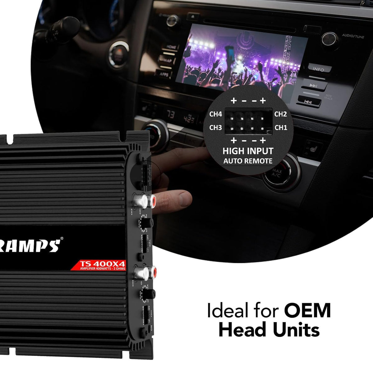 Taramps TS 400x4 Black Car Audio Amplifier