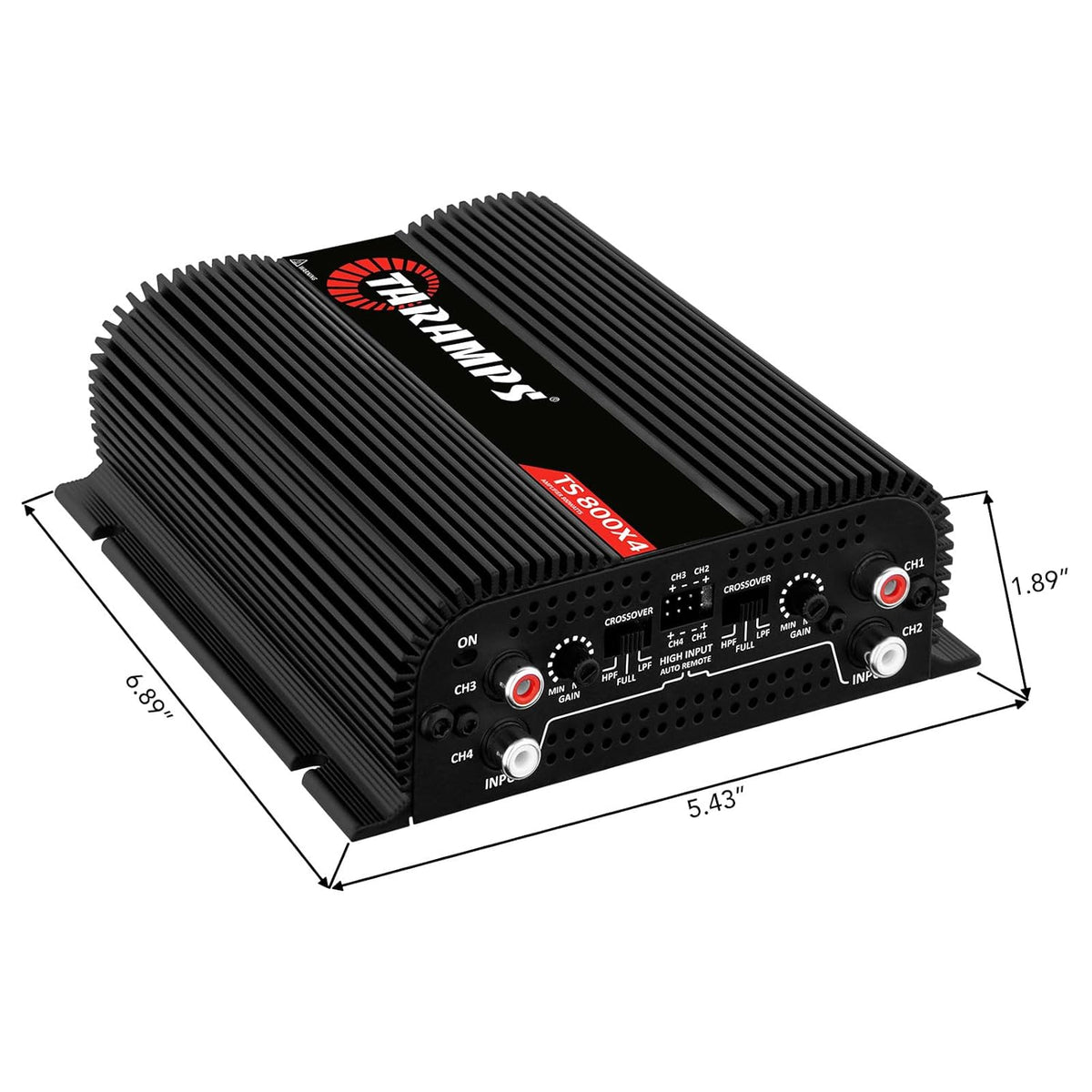 Taramps TS 800x4 2 Ohms Black Multichannel Stereo Amplifier
