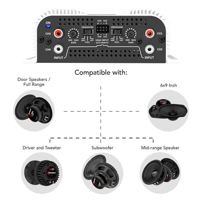 Taramps TS 800x4 1 Ohm Multichannel Stereo Amplifier