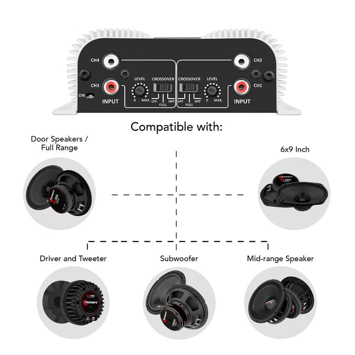 Taramps DS 1200x4 Car Audio Amplifier