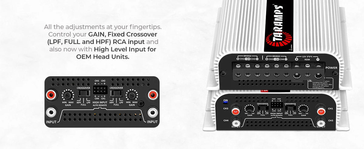 Taramps TS 800x4 1 Ohm Multichannel Stereo Amplifier